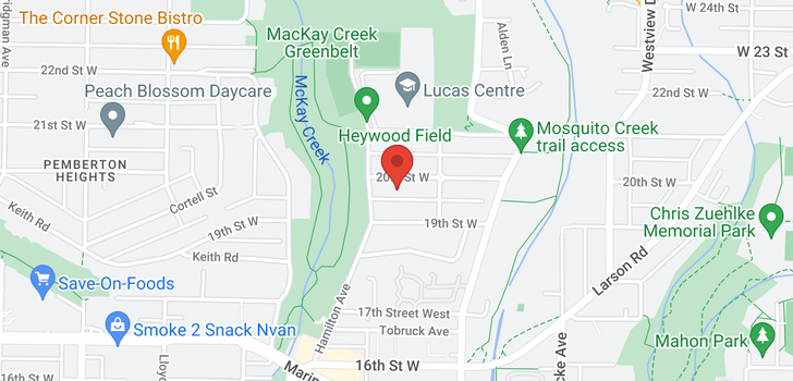 map of 835 W 20TH STREET